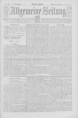 Allgemeine Zeitung Dienstag 9. Dezember 1890