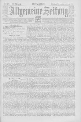 Allgemeine Zeitung Mittwoch 10. Dezember 1890