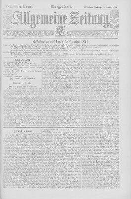 Allgemeine Zeitung Freitag 19. Dezember 1890