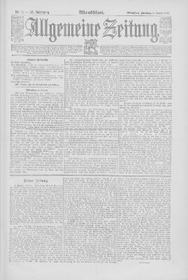 Allgemeine Zeitung Freitag 2. Januar 1891