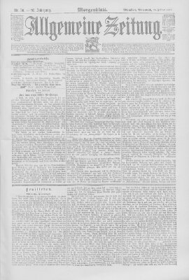 Allgemeine Zeitung Mittwoch 25. Februar 1891