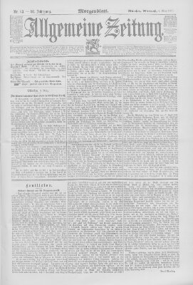 Allgemeine Zeitung Mittwoch 4. März 1891