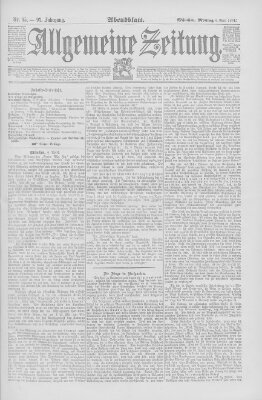 Allgemeine Zeitung Montag 6. April 1891