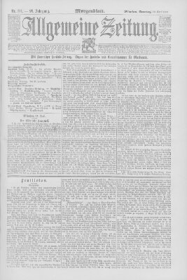 Allgemeine Zeitung Sonntag 12. April 1891