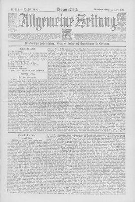 Allgemeine Zeitung Sonntag 3. Mai 1891