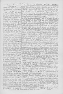 Allgemeine Zeitung Montag 4. Mai 1891