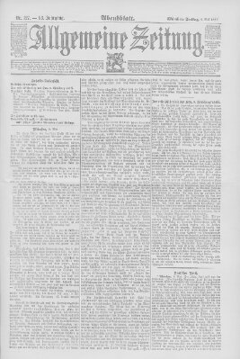 Allgemeine Zeitung Freitag 8. Mai 1891