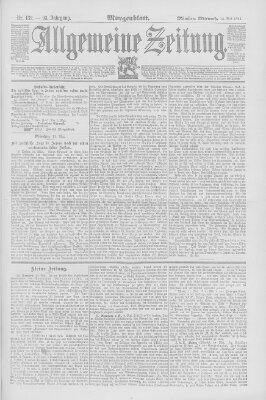 Allgemeine Zeitung Mittwoch 13. Mai 1891