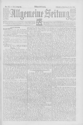 Allgemeine Zeitung Dienstag 19. Mai 1891