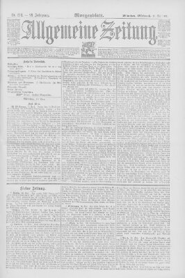 Allgemeine Zeitung Mittwoch 20. Mai 1891