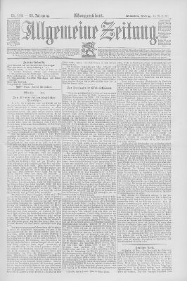 Allgemeine Zeitung Freitag 22. Mai 1891