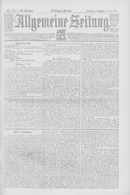 Allgemeine Zeitung Dienstag 26. Mai 1891