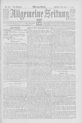 Allgemeine Zeitung Mittwoch 27. Mai 1891