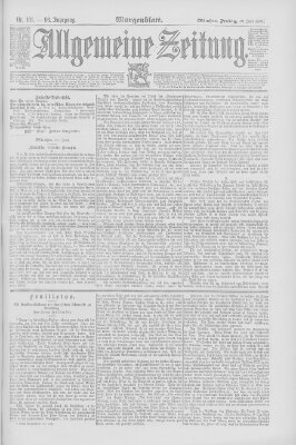 Allgemeine Zeitung Freitag 12. Juni 1891