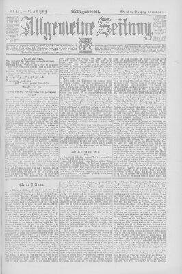 Allgemeine Zeitung Dienstag 16. Juni 1891