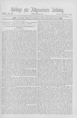 Allgemeine Zeitung Mittwoch 5. März 1890