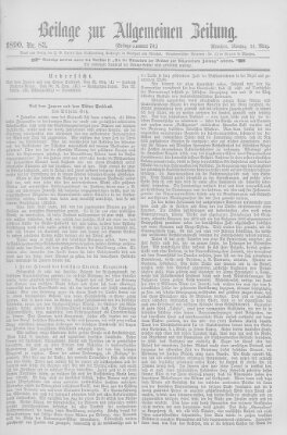 Allgemeine Zeitung Montag 24. März 1890