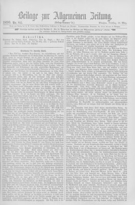 Allgemeine Zeitung Dienstag 25. März 1890