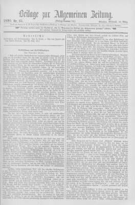 Allgemeine Zeitung Mittwoch 26. März 1890