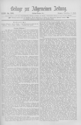 Allgemeine Zeitung Donnerstag 17. April 1890