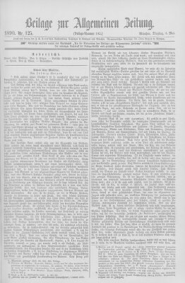 Allgemeine Zeitung Dienstag 6. Mai 1890