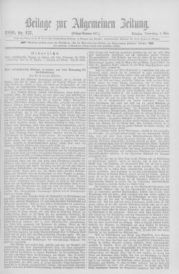 Allgemeine Zeitung Donnerstag 8. Mai 1890