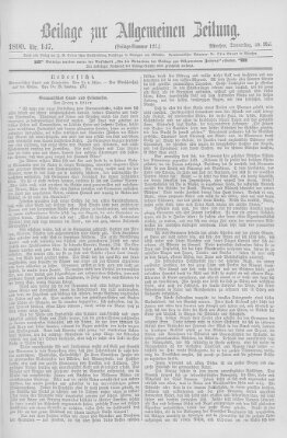 Allgemeine Zeitung Donnerstag 29. Mai 1890