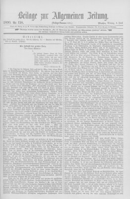 Allgemeine Zeitung Montag 9. Juni 1890