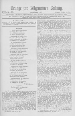 Allgemeine Zeitung Dienstag 24. Juni 1890