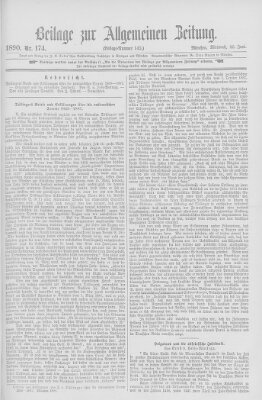 Allgemeine Zeitung Mittwoch 25. Juni 1890