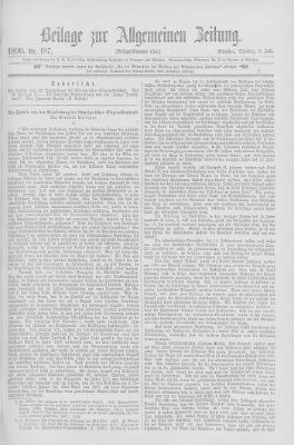 Allgemeine Zeitung Dienstag 8. Juli 1890