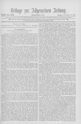 Allgemeine Zeitung Donnerstag 24. Juli 1890