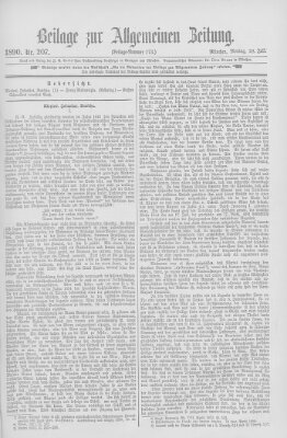 Allgemeine Zeitung Montag 28. Juli 1890