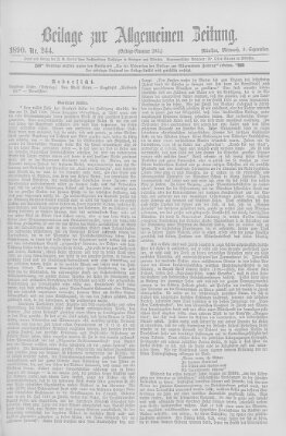 Allgemeine Zeitung Mittwoch 3. September 1890