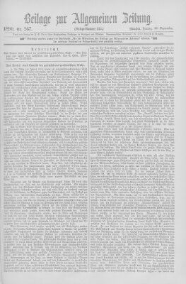 Allgemeine Zeitung Freitag 26. September 1890