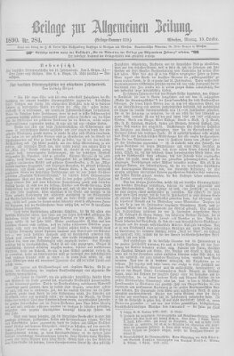 Allgemeine Zeitung Montag 13. Oktober 1890