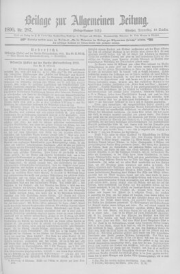 Allgemeine Zeitung Donnerstag 16. Oktober 1890