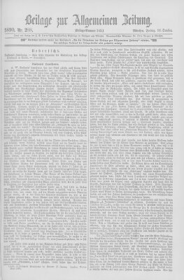 Allgemeine Zeitung Freitag 17. Oktober 1890