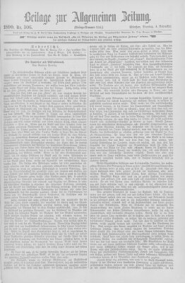 Allgemeine Zeitung Dienstag 4. November 1890