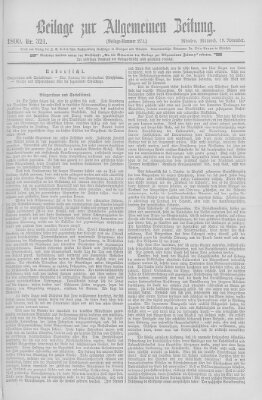 Allgemeine Zeitung Mittwoch 19. November 1890