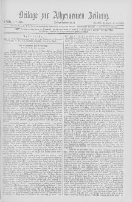 Allgemeine Zeitung Mittwoch 3. Dezember 1890