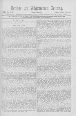 Allgemeine Zeitung Montag 8. Dezember 1890