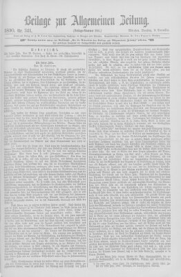 Allgemeine Zeitung Dienstag 9. Dezember 1890