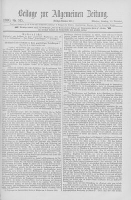 Allgemeine Zeitung Samstag 13. Dezember 1890