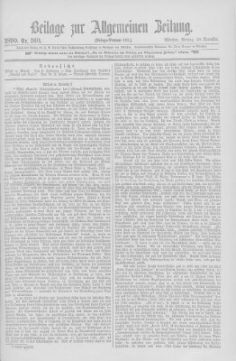 Allgemeine Zeitung Montag 29. Dezember 1890