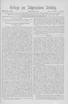 Allgemeine Zeitung Mittwoch 31. Dezember 1890