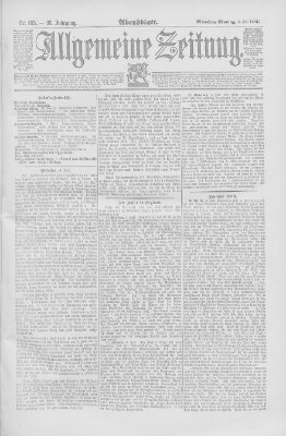 Allgemeine Zeitung Montag 6. Juli 1891