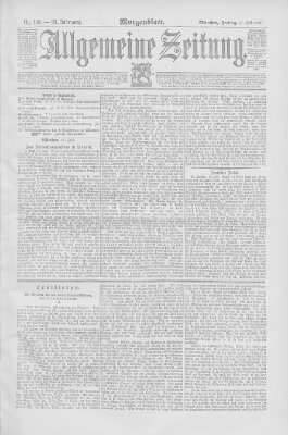 Allgemeine Zeitung Freitag 17. Juli 1891