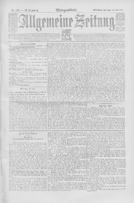 Allgemeine Zeitung Freitag 24. Juli 1891