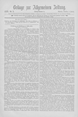 Allgemeine Zeitung Samstag 3. Januar 1891